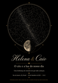 Mapa do Céu e LUA Personalizado